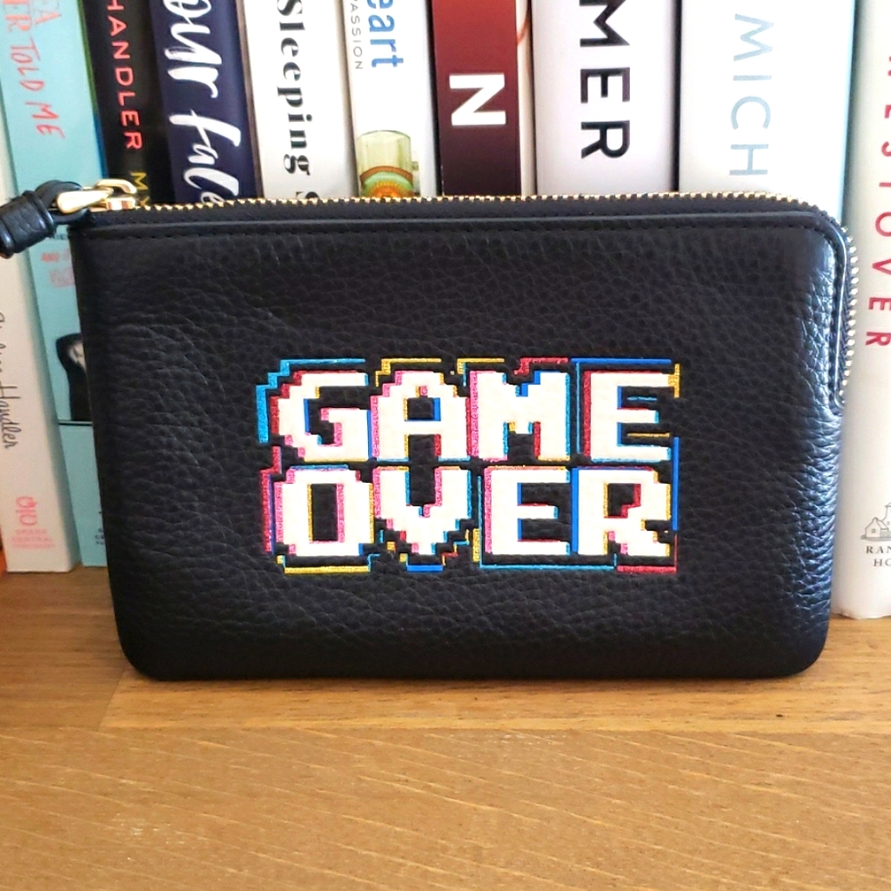 NWOT Coach X Pacman Game Over Wristlet
